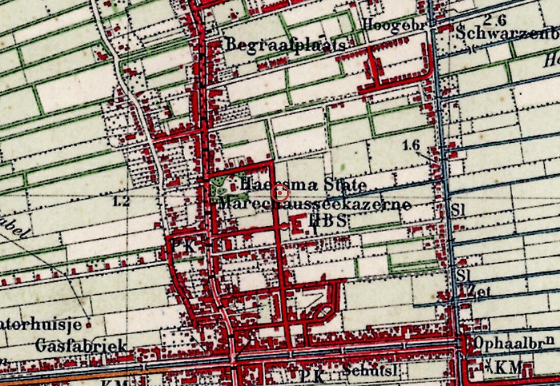 Topografische kaart rond 1930